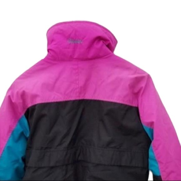 Columbia Jacket Women’s Size Medium Vintage Purple Black Blue Snow Winter - Picture 5 of 5